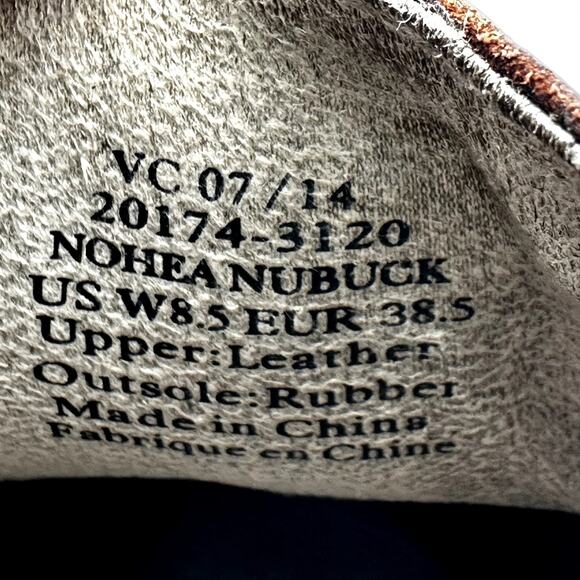 OluKai Nohea Loafers Nubuck Leather EverFit Dri-Lex Slip On Round Tan Brown 8.5 - Picture 6 of 7